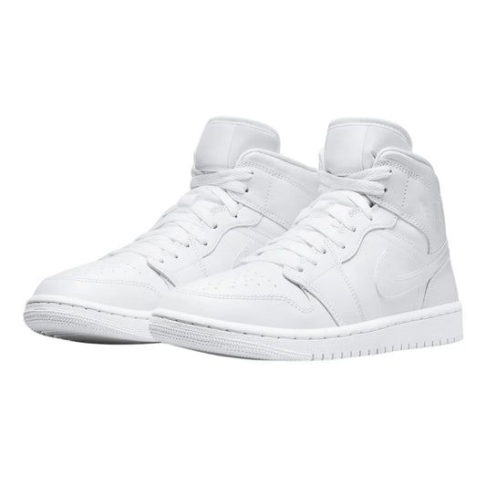 Jordan 1 Mid Triple White (2022)