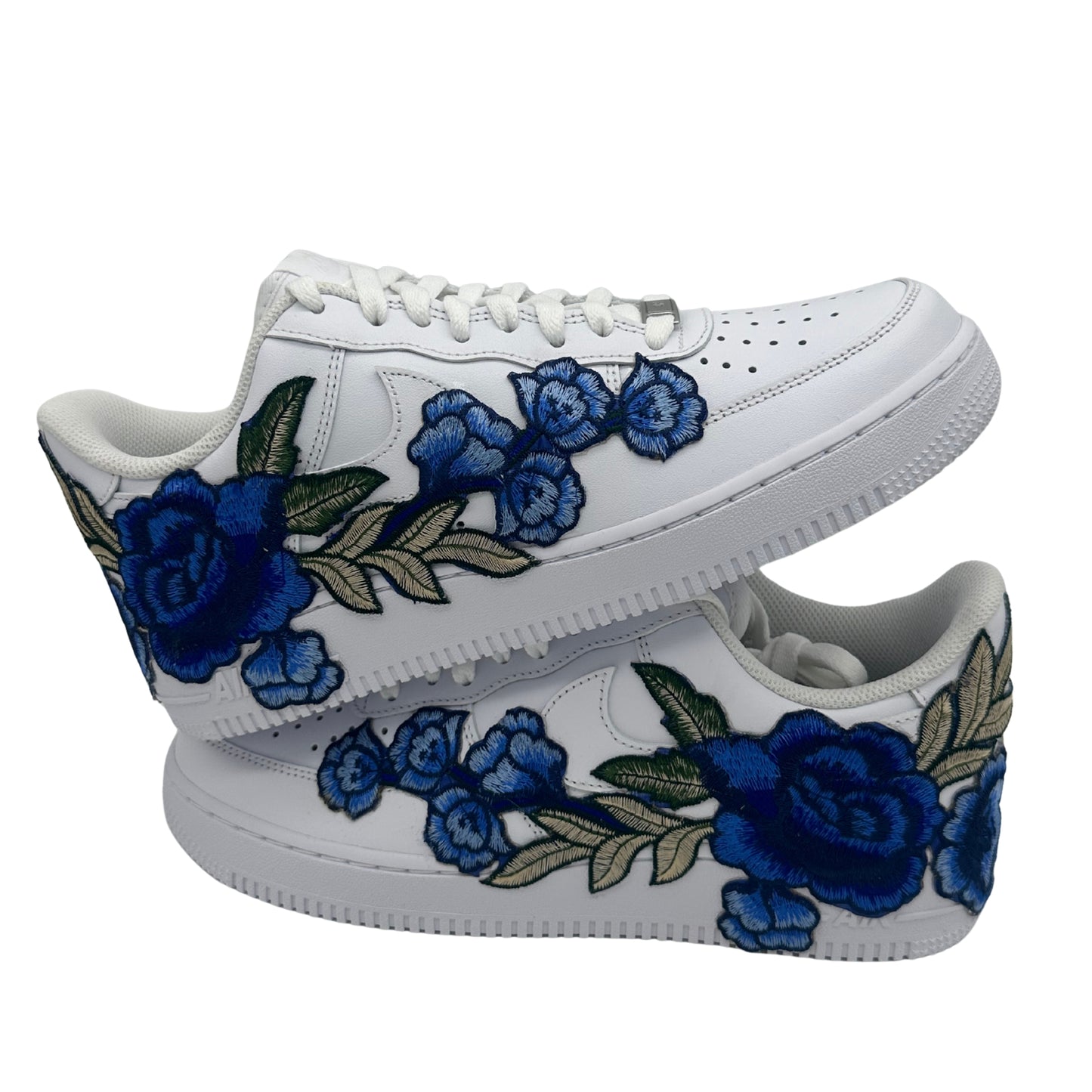 Air Force 1 Low Custom Rose Triple White - BLUE