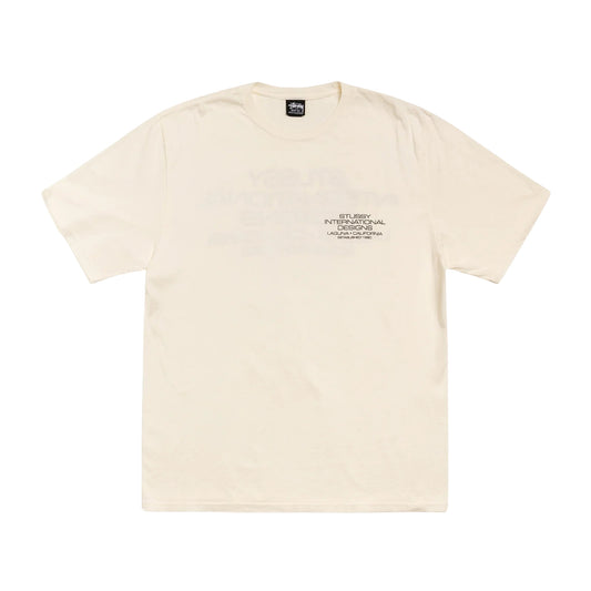 Stüssy INTERNATIONAL DESIGN TEE PIGMENT DYED - Natural