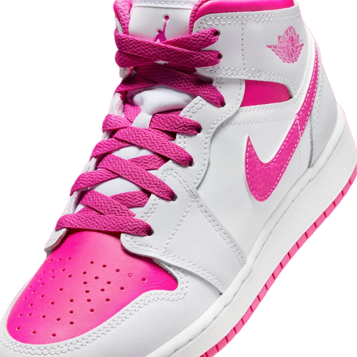 Jordan 1 Mid Fire Pink (GS)
