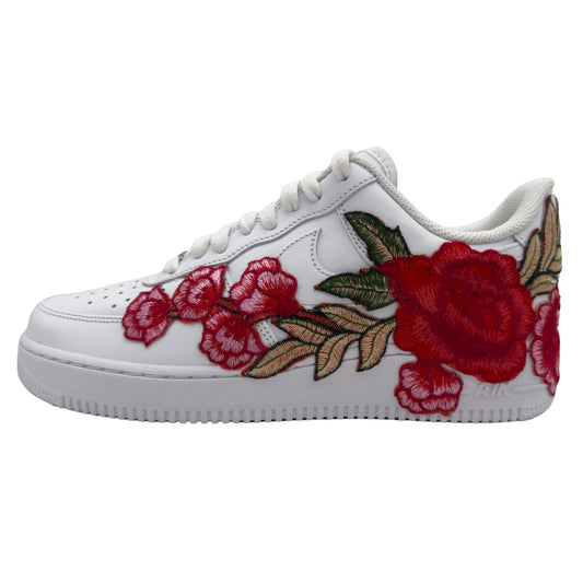 Air Force 1 Low Custom Rose Triple White - RED
