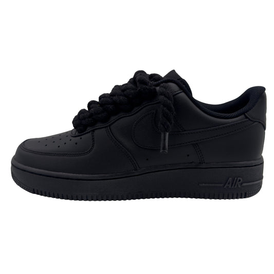 Nike Air Force 1 Low '07 Triple Black / Black Rope Laces