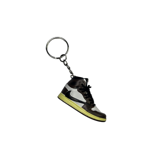Kľúčenka - Jordan 1 High Travis Scott Mocca Black Lace