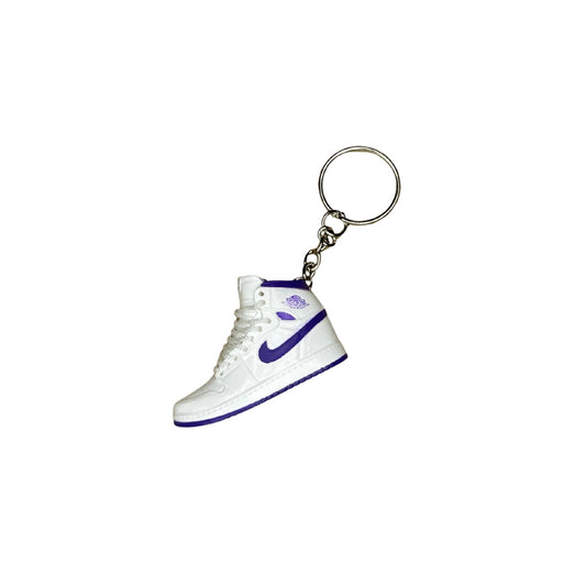 Kľúčenka - Jordan 1 High White Court Purple