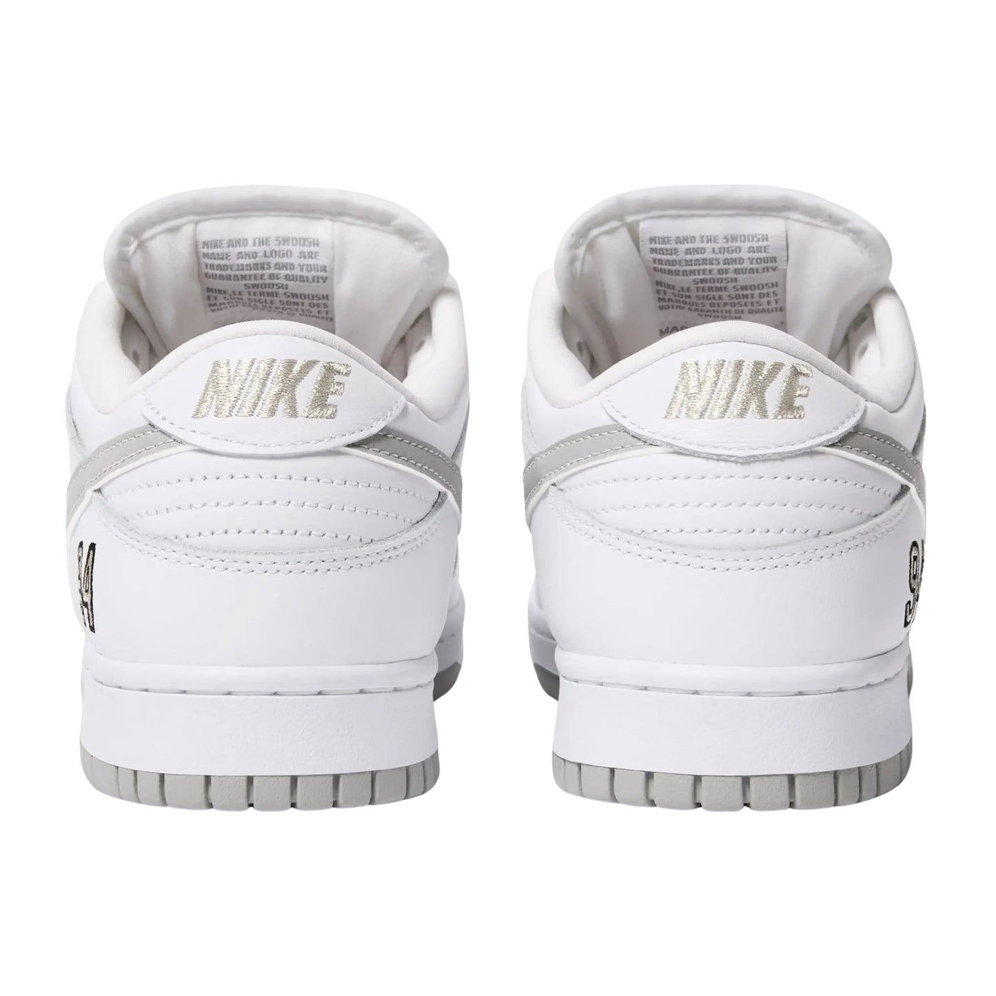 Nike SB Dunk Low Supreme 94 White Metallic Silver