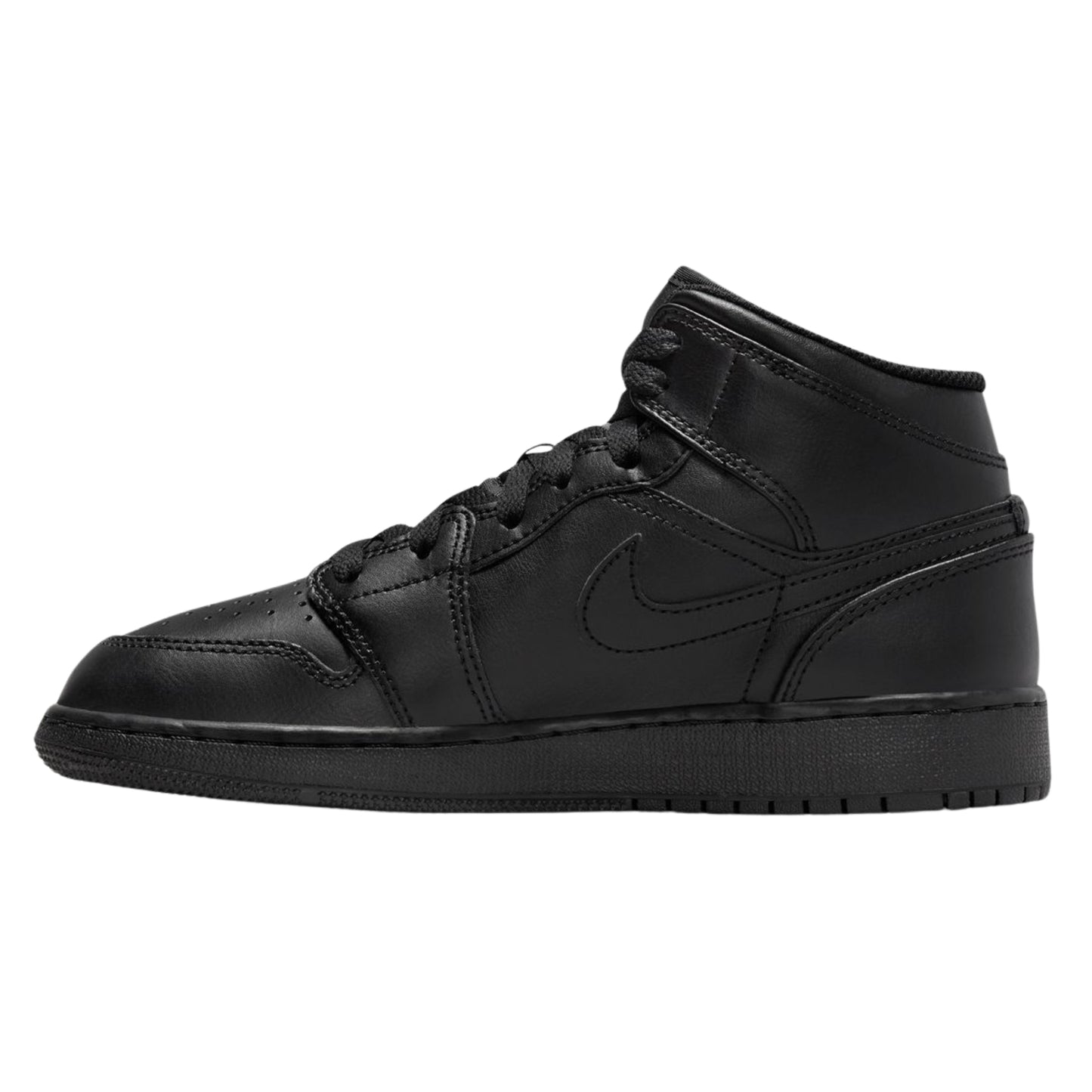 Jordan 1 Mid Triple Black (GS)