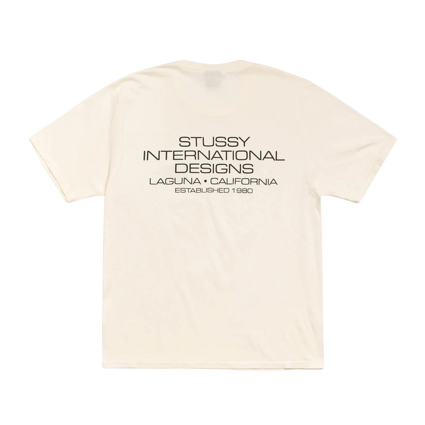 Stüssy INTERNATIONAL DESIGN TEE PIGMENT DYED - Natural