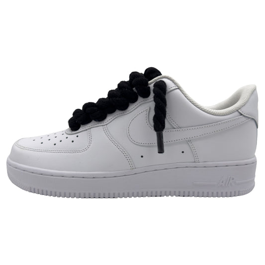 Nike Air Force 1 Low '07 Triple White / Black Rope Laces