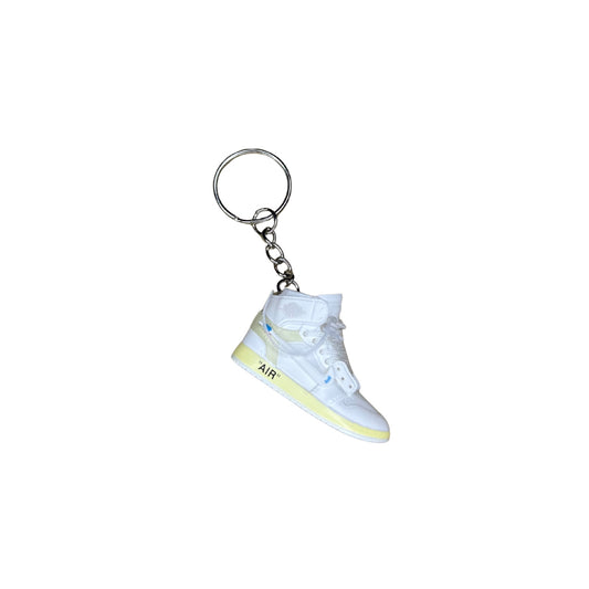 Kľúčenka - Jordan 1 High Off-White white lace