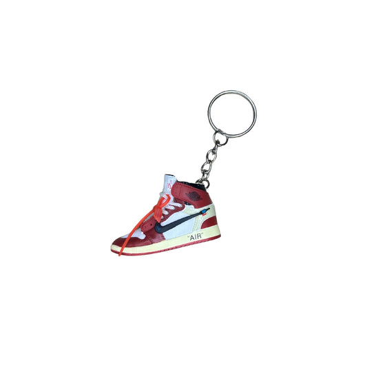 Kľúčenka - Jordan 1 High Off-White Chicago white lace